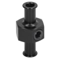 Miniatyrbillede 3 af 8: Brændstoftryksmåler Adapter T Form 3/8in Slangeport 1/8in NPT Fitting Universal Autodele Sort