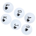 Miniatyrbillede 7 af 8: 6 stk langdistance golfbolde dobbeltlags svingende øvelsesbolde til golfspil