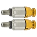 Miniatyrbillede 6 af 8: 2 stk. M5x0.8 Aluminium Legering Gaffel Luftudlufter Trykaflastningsventil Udskiftning til CRF150R CR125R CR250R CRF250R Gul