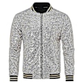 Miniatyrbillede 1 af 6: Herre Sequin Fest Bomber Jakke - Moderigtig og Afslappet M Guld