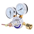 Miniatyrbild 6 av 8: Kvävgasregulatormätare Kit Tryckreduceringsventil Mässing Inlopp Utlopp Mätare Reducer