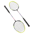 Miniatyrbild 5 av 8: 1 Par Grön Badmintonracket Set - Trendigt, Lätt, Bekvämt Grepp, Halksäkert