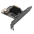 Miniatyrbillede 5 af 8: PCIe til SATA 3.0 udvidelseskort 6 Gbps MINI SAS36 PIN SFF 8087 Output PCIe SATA 3.0 controllerkort til desktop chassis