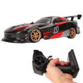 Miniatyrbillede 5 af 8: 1/16 højhastigheds RC bil firehjulstræk 2,4 GHz Drifting RC bil til over 8 udendørs sort og rød