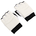 Miniatyrbillede 2 af 8: 1 par Taekwondo Handsker Åndbar Elastisk Halv Finger Kickboxing Boksetræningshandsker til Kampsport L