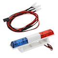 Miniatyrbillede 8 af 8: RC Bil LED Lys Fjernbetjening Crawler Simulation Flash Lampe Bar Hvidt Lys med 4 Lys Firkant