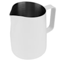 Miniatyrbilde 2 av 8: 600 ml Kaffe Krus Kopp i Rustfritt Stål Melk Kaffe Skummende Mugge for Hjem Kaffe Bruk Hvit