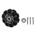 Miniatyrbilde 3 av 8: 100 mm Robot Omni Directional Wheel med Center Bearing Robot Wheel Replacement for Robot Car