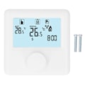 Miniatyrbilde 1 av 8: Digital temperaturregulator LCD-skjerm Programmerbar termostat for kjele Hvit 30‑230VDC
