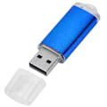 Miniatyrbilde 3 av 8: USB Flash Drive Gjennomsiktig deksel Blå Bærbar Minnepenn for PC Tablet64GB