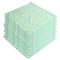 Miniatyrbillede 4 af 8: 10 stk. Reaktivt trykt farvet håndklæde Absorberende mikrofiberhåndklæde til badeværelse Køkken 40x40cm