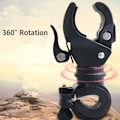 Miniatyrbilde 5 av 6: Sykkellysholder Sklisikret Universal 360 graders roterende styremontering LED-lommelyktklemme Lampeholder