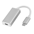 Pikkukuva 4 / 5: USB3.1 Typec - Mini DisplayPort -sovitin USBC - Mini DP -muunnin Macbookille, hopea