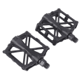 Miniatyrbillede 7 af 8: 1 par cykelpedaler, sorte, professionelle, aluminiumslegering, cykelplatformpedaler til landevejscykler og mountainbikes