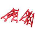 Miniatyrbillede 2 af 8: RC Aluminium For- og Baghjulsophængsarme til LOSI 22S SCT 1/10 RC Short Course Truck Opgraderingsdele Rød