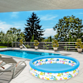 Miniatyrbild 6 av 7: Uppblåsbar baby pool, bärbar rund barnpool, liten pumppool, inomhus utomhus vattenlekcenter för barn flickor pojkar