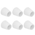 Miniatyrbilde 5 av 8: 6 stk. hvite lampeskjermer i stoff - moderne, minimalistiske lampeskjermer for kandelaber, gulvlamper, bordlamper, lysekroner og vegglamper