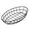 Miniatyrbillede 7 af 8: Fritureskurv i fødevarekvalitet 304 rustfrit stål, enkel stil, nem rengøring, let mesh snackplade til restaurant, oval form