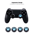Miniatyrbild 7 av 8: 4 ST silikon joystick för PS3/PS4 tumgrepp Rocker Cap Cover för Switch Pro (blå)