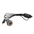 Miniatyrbillede 2 af 8: E27 Varmelampe Fatning Legering Skal Standard Kæledyr Varme Pæreholder til Krybdyr Skildpadde Lampe EU Stik 220V Lille Hastighedsjusteringstråd