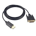 Miniatyrbilde 1 av 8: 1.8M Displayport Hann til DVI Hann Adapterkabel 1080P DP til DVI Konverter Støtter Displayport 1.1a