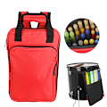 Pikkukuva 3 / 8: Drum Stick Laukku Paksutettu puuvillainen Multi Punainen Double Strap Bag