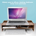 Miniatyrbillede 8 af 8: Skærmholder Computer Desktop Laptop Hylde Bord Bordbeslag Holder Opbevaringshylde (Kirsebærtræ)