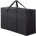 190L extra stor flyttväska i kraftfull svart Black 100L