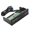 Miniatyrbild 4 av 8: PC intern kortläsare USB 3.0-port M2 SD MS XD CF TF-kort Dashboard Frontpanel