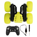 Miniatyrbillede 1 af 8: 2.4G Dobbeltsidig RC Stuntbil 360 Graders Flips Roterende Lyd Lys Genopladelig Fjernstyret Stuntbil Gul Enkelt Batteri