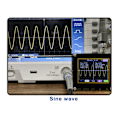 Miniatyrbild 6 av 8: Digital oscilloskop signalvågform transistorer 2,4 tum display handhållen oscilloskop