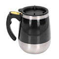 Miniatyrbild 8 av 8: Självrörande mugg automatisk blandning magnetisk mugg rostfritt stål kaffekopp för drycker te varm choklad mjölk svart