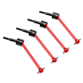 Miniatyrbillede 6 af 8: 4 stk. RC Metal Universal CVD Drivaksel Sæt til Tamiya TT02B 1/10 RC Bil Opgraderingsdele Rød