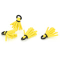 Miniatyrbillede 8 af 8: 4 stk. Fiskefluer Flyde Skum Strike Indikatorer Drift Krog Positionering Floats Bobbers Gul