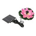 Pikkukuva 4 / 8: Lotus Flower aurinkovesipumppu maisemointi Kelluva aurinkolintukylpylähde kalalammikkoon Puutarha Patio Akvaario 1,4 W