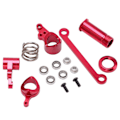 Miniatyrbilde 6 av 8: RC Styrekule Samlesett Aluminium Legering for LC RACING 1/14 RC Bil Lastebil Crawler Leker Rød