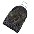 Miniatyrbillede 4 af 8: Fiskenet Taske Mesh Taske Rustfrit Stål Fjeder Nylon Camouflage Foldbar Stor Kapacitet Holdbar Oxford Klud Enhåndsbetjening til Fiskeri Dykning