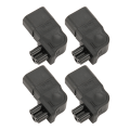 Miniatyrbillede 8 af 8: 4 stk IEC320 C14 til IEC320 C5 strømadapter 90 grader ret vinkel IEC320 C14 han til C5 hun strømadapter 250V