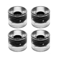 Miniatyrbillede 5 af 8: 78A 60x45 mm højelastisk skateboard flashhjul PU fyld til Longboard Cruiser Board (sort)