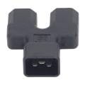 Miniatyrbillede 1 af 8: IEC320 C20 til Dual IEC320 C21 Strømadapter C20 Han til Dual C21 Hun 1 in 2 Out AC Power Adapter til PDU Server 125V-250V