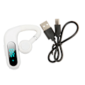 Pikkukuva 2 / 8: Bluetooth kuuloke V5.3 melua vaimentava hands free -kuuloke Ultrakevyt kannettava 180 astetta pyörivä mikrofoni yrityksille valkoinen