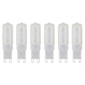 Miniatyrbillede 1 af 8: G9 pære dæmpbar øjenbeskyttelse 32 LED 7W små lyspærer til lysekrone loftslampe 6 stk varmt lys 220V