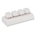 Miniatyrbilde 4 av 8: Programmerbart tastatur 4 taster Støtte NKRO Rød bryter Ctrl C V Enter Mini mekanisk tastatur for spill Office Media Hvit