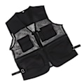 Miniatyrbillede 3 af 8: Militær Vest Holdbar Åndbar Multi Lomme Mesh Fiskevest til Udendørs Aktiviteter XXL Sort