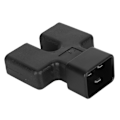 Miniatyrbild 6 av 8: IEC320 C20 till dubbel IEC320 C19 power IEC320 C20 hane till 2 C19 hona Y splitter power