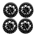 Miniatyrbilde 5 av 8: 4 stk. For SCX10 Hjulnav Sølv Svart Aluminium Legering Stabil Enkel å Installere RC Hjulnav for Traxxas Utskifting