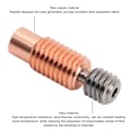 Miniatyrbillede 4 af 5: 4 stk. 3D-printer All Metal Heatbreak Professionel Kobberlegering Ekstruder Halsrør Udskiftning til 3D-printer Tilbehør til V6