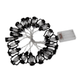 Miniatyrbillede 3 af 8: LED Sort Lanterne Lysstreng Retro Vandafvisende Energibesparende Plastik Mini Petroleum Lampe til Camping Varmt Hvid 3m 20 Lys med Blink