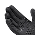 Miniatyrbilde 7 av 8: Varme Hansker Polyester Vindtett Delt Finger Berøringsskjerm Vinterhansker for Løping Fotturer Svart