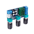 Miniatyrbillede 4 af 8: TPA3116D2 DC 12V-24V 80W * 2 Digital Audio Amplifier Board Diskant Volume Bas Audio Amp Module